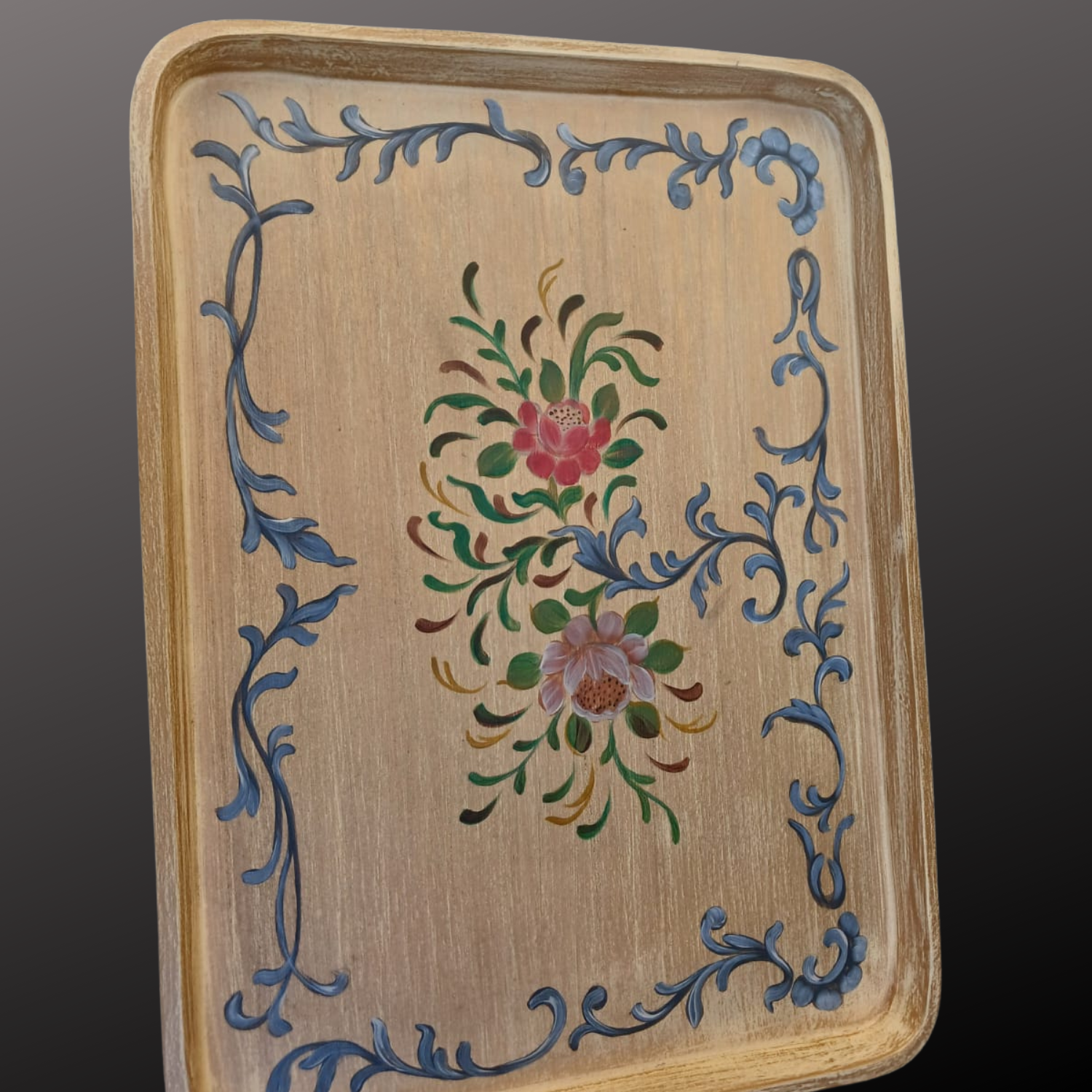 The Floral Harmony Tray Stand