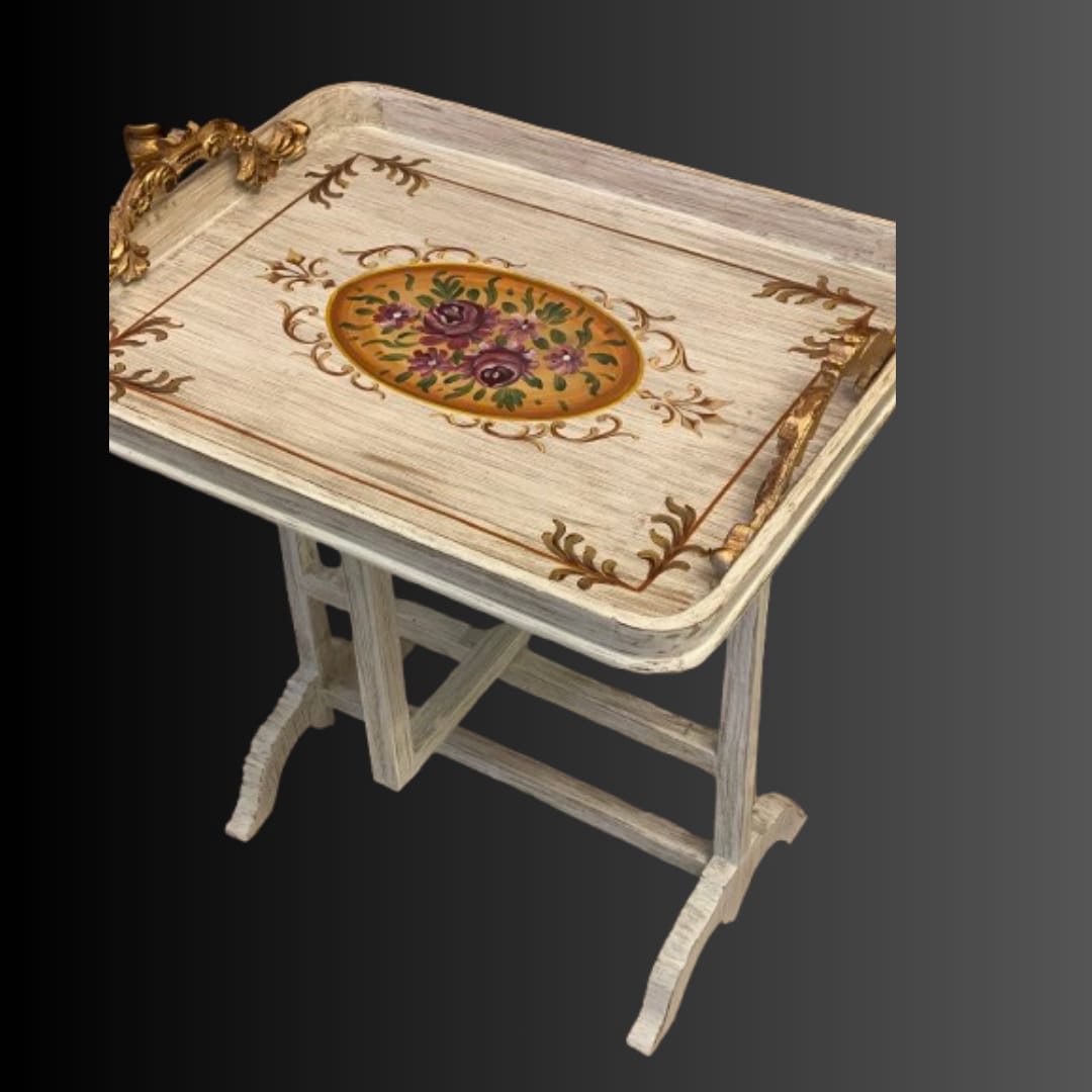 Coral Bloom Tray Table