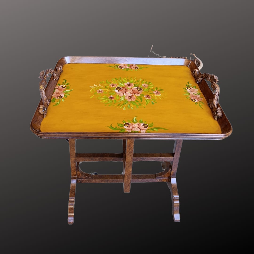 Sunlit Blossom Folding Tray Table