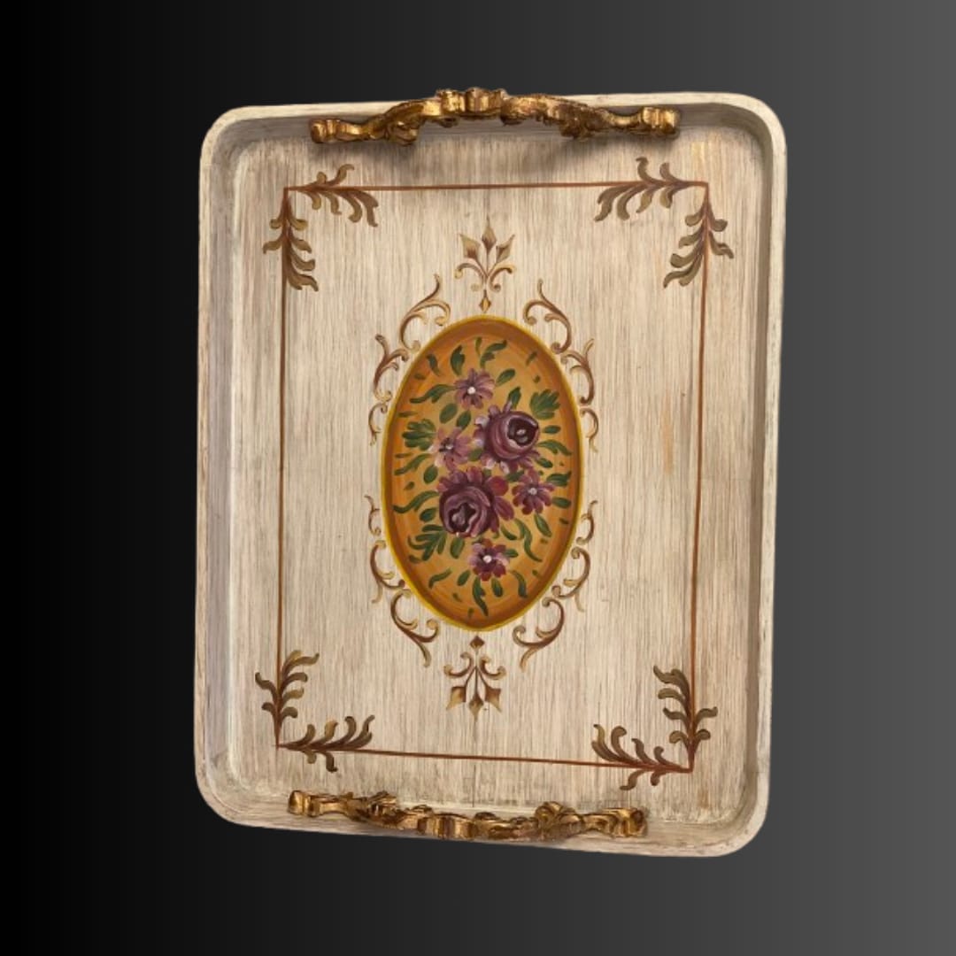 Coral Bloom Tray Table